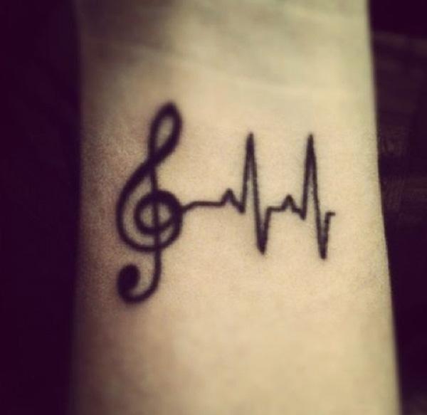 10 Best Heartbeat Music Tattoo Ideas That Will Blow Your Mind  Outsons