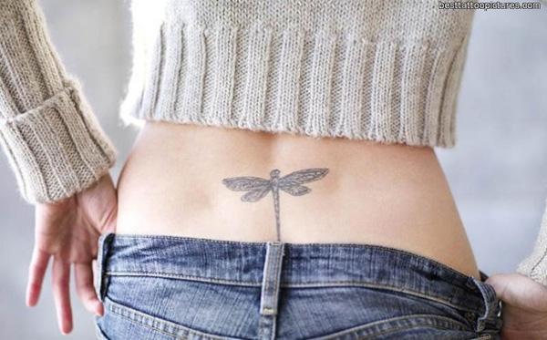 dragonfly tattoo Dragonfly low back tattoo