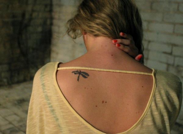 dragonfly tattoo Cute dragonfly tattoo on back
