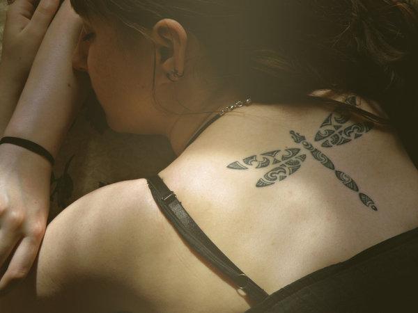 Dragonfly Tattoo on the back