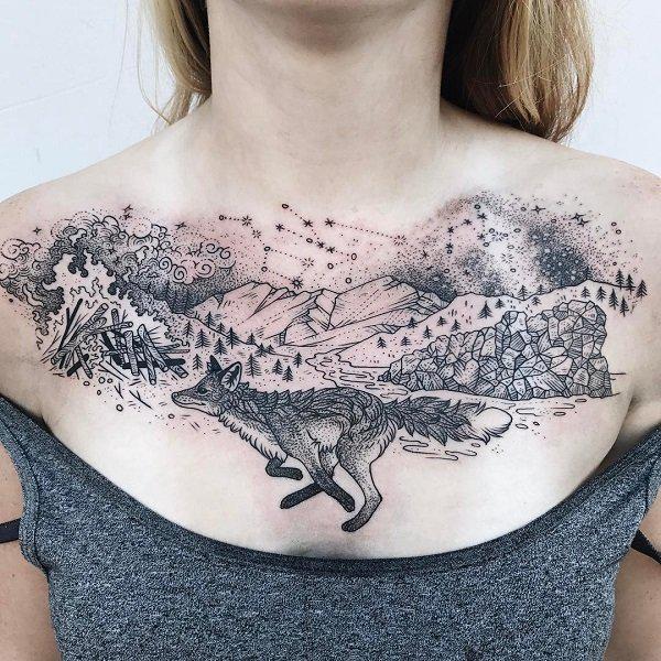 75 Best Chest Tattoos For Women That Will Make You Gulp NSFW