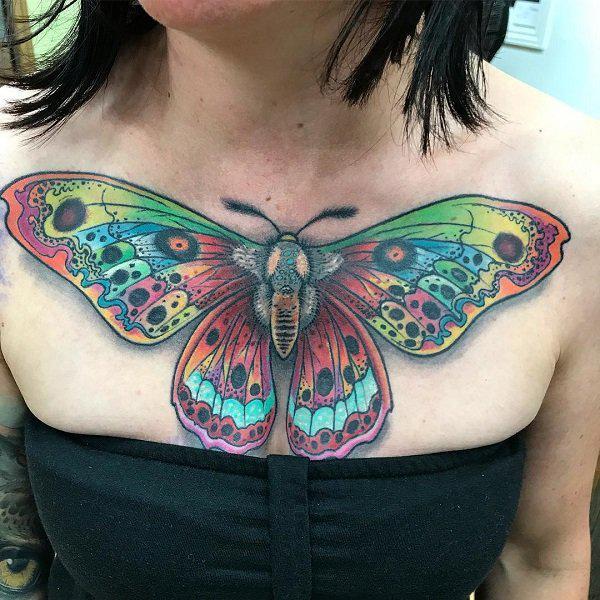 Top 30 Moth Tattoos For Men  Lazy Penguins