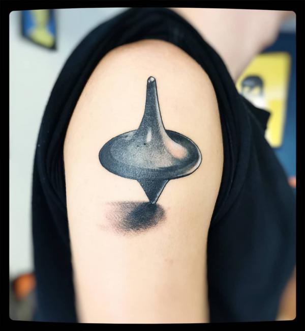 Cool 3D whirligig tattoo