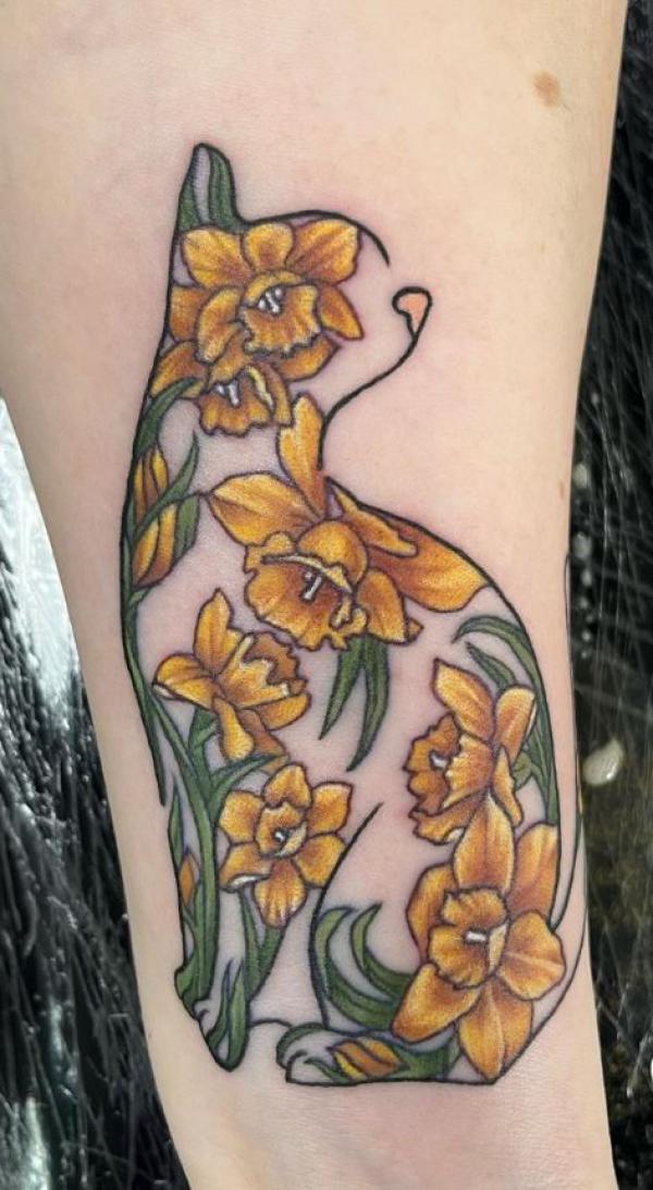 Cool Daffodil cat