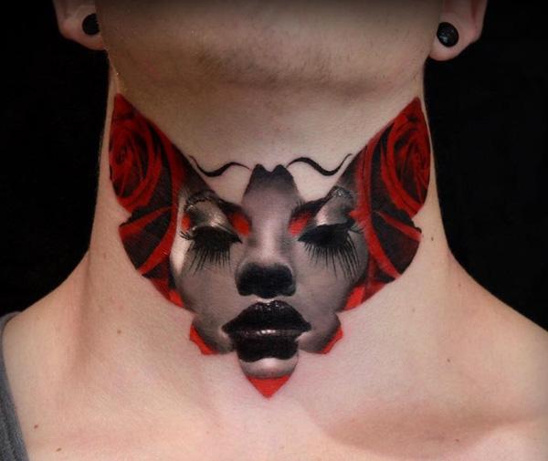 34 Neck Tattoos Designs for Women