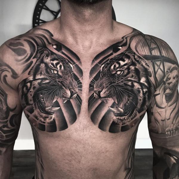 100 Nice and Creative Chest Tattoo Ideas  Art and Design