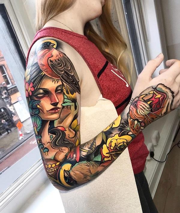 140 Awesome Examples of Full Sleeve Tattoo Ideas