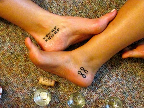 7 Infinity Foot Tattoos Ideas