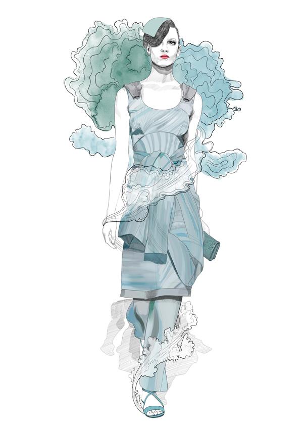 26 fashion sketches by Mustafa Soydan