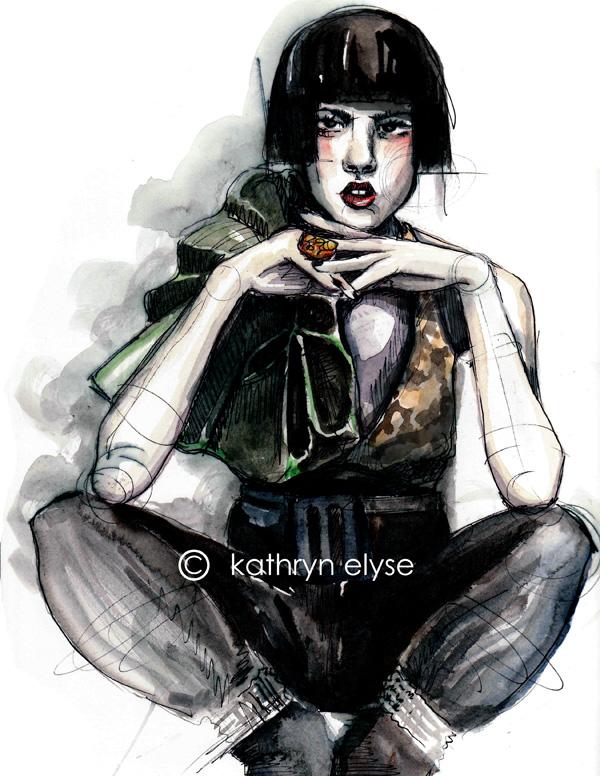 43 fashion sketches by Katie Rodgers