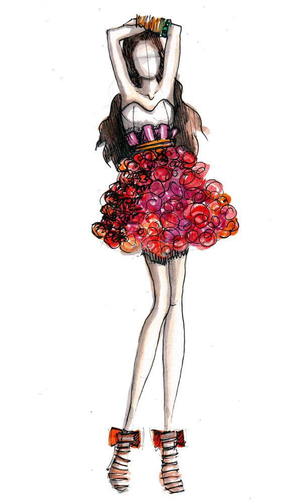 46 fashion sketches by Katie Rodgers