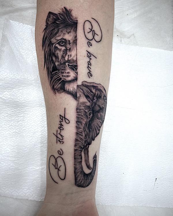 Be brave be strong tattoo