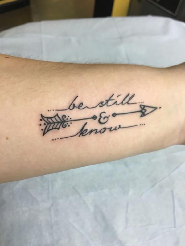 Be still and know tattoo