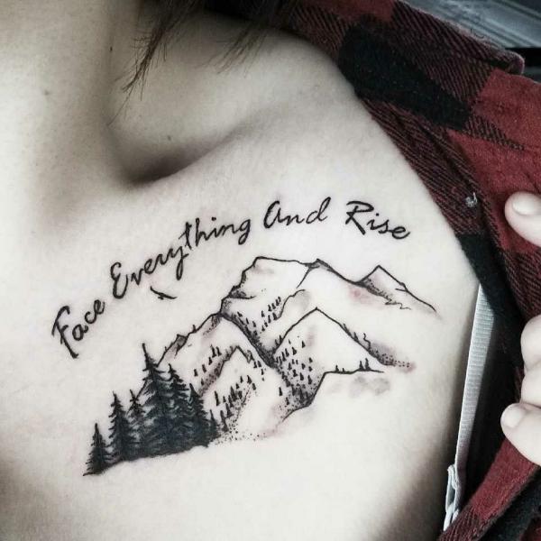 Face everything and rise tattoo