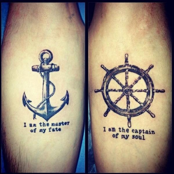I am the master of my fate I am the captain of my soul tattoo