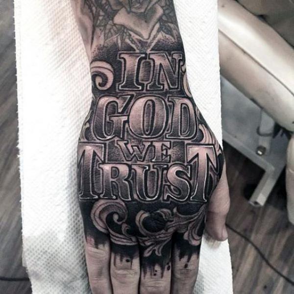 In god we trust tattoo 1