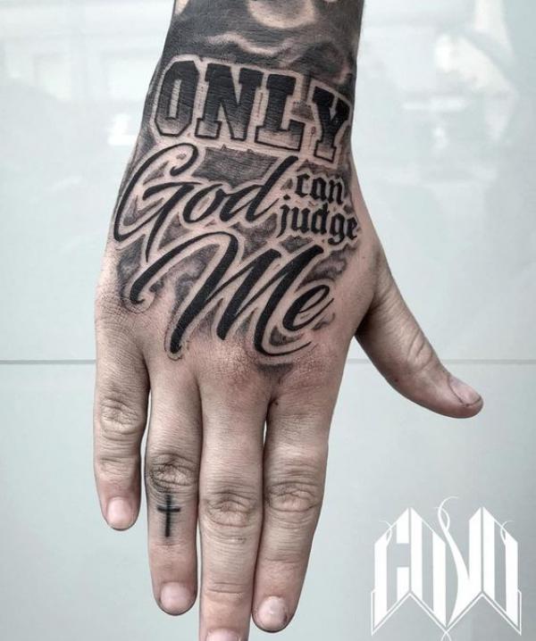 Only God can judge me tattoo