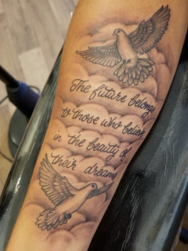 The future belongs to those who believe in the beauty of their dreams tattoo
