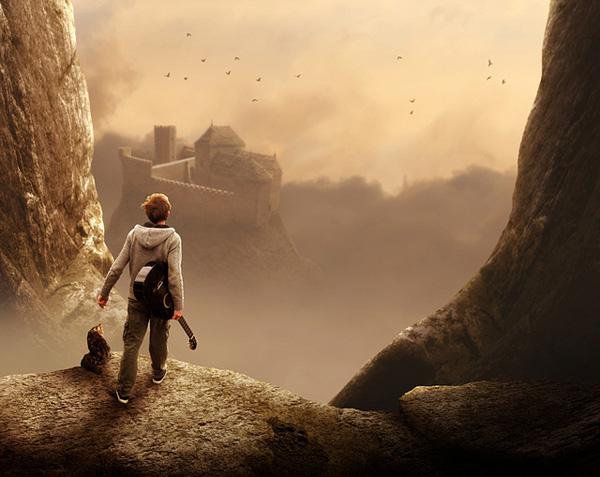 dwelling on a rock by Mattijn Franssen