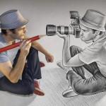 Mixed Media Illustrations by Ben Heine