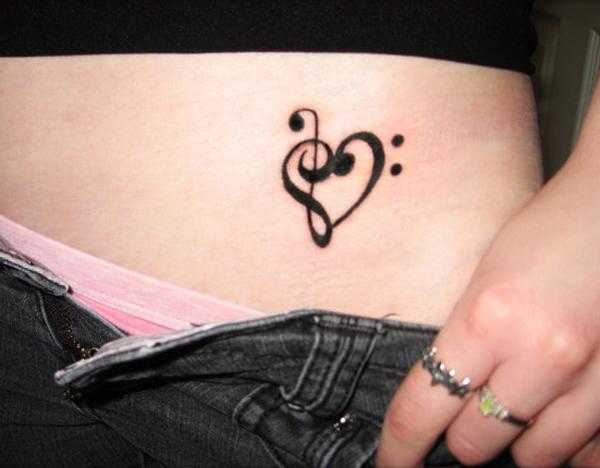 Music Heart Tattoo 