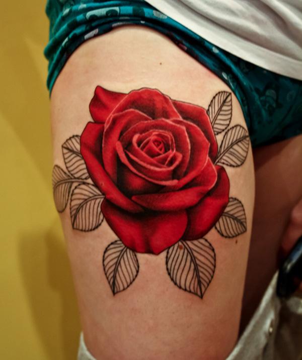 Tattoo uploaded by lisa  Leg tattoo flowers roses roses flowers  flowertattoo  Tattoodo