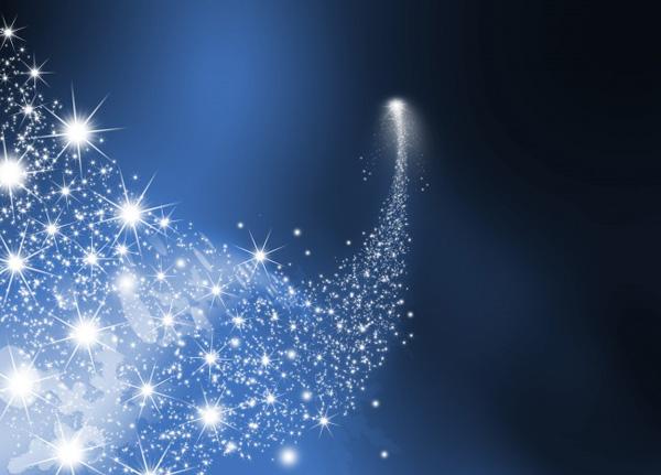 30 Bright blue stars background