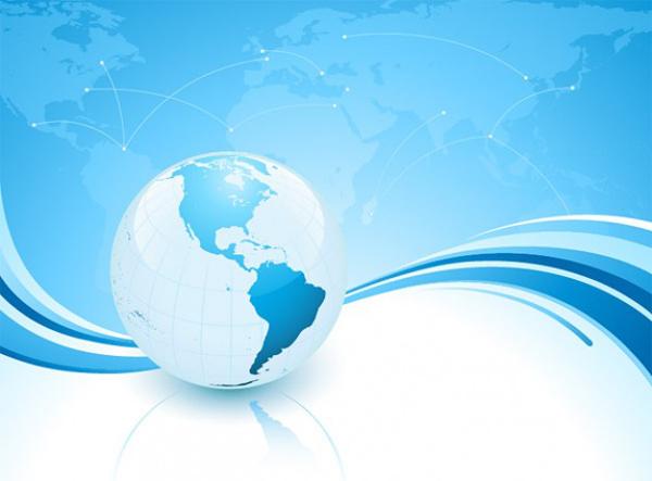 48 blue crystal earth vector
