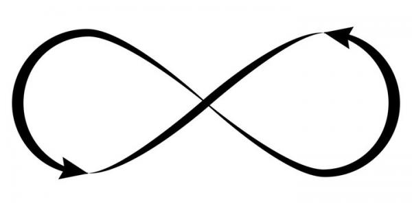 Infinity Symbol with an Arrow