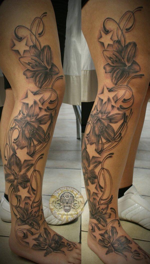 62 Nice Star Tattoos For Leg  Tattoo Designs  TattoosBagcom