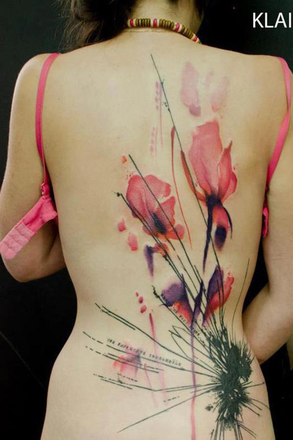 38 Watercolor flower tattoo picture Watercolor flower tattoo picture