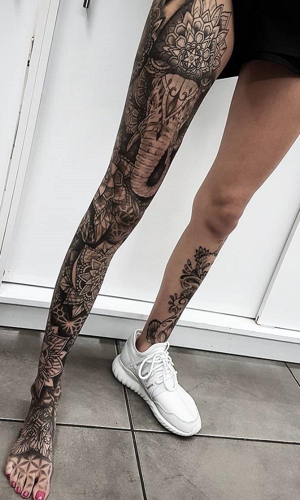 45 People Who Got Awesome Leg Tattoos | DeMilked