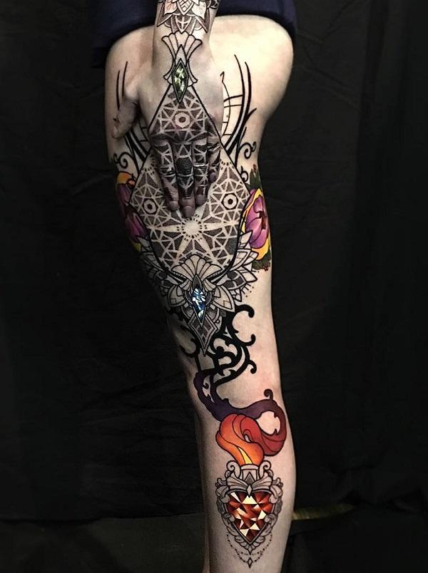 Mandala Tattoos by Adam Sky, Morningstar Parlor, Belmont, Bay Area,  California : r/tattoos