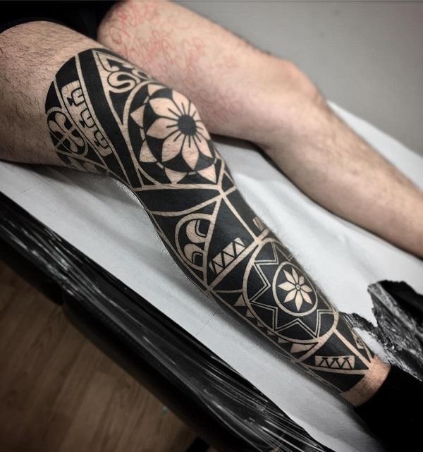 Geometric and mandala piece inked on the right shin | Picture tattoos, Shin  tattoo, Tattoos