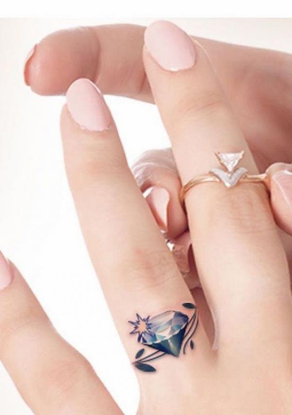 40 Of The Best Wedding Ring Tattoo Designs | Finger tattoo designs, Finger  tattoos, Ring finger tattoos
