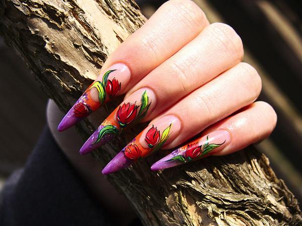 Tulips nails