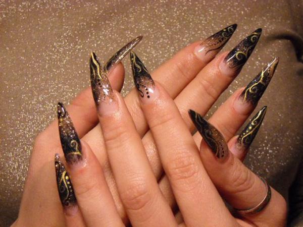 pointy stiletto nails