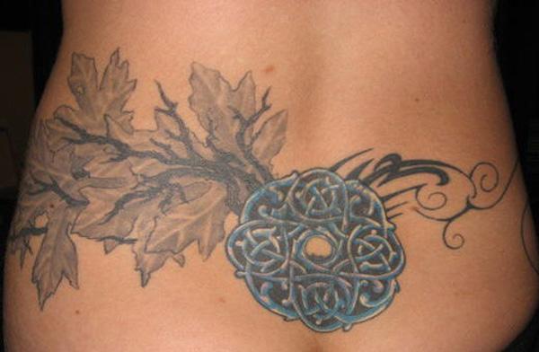 25 Leaves_Celtic_work_tattoo
