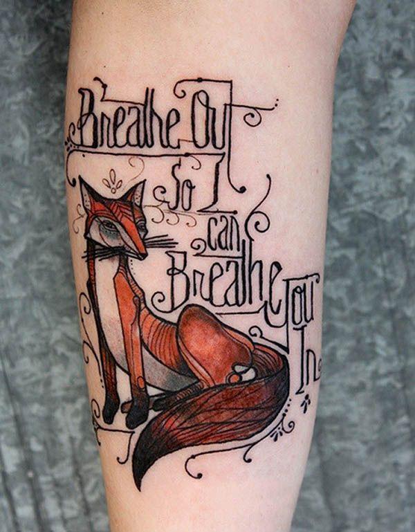 35 fox girly tattoos