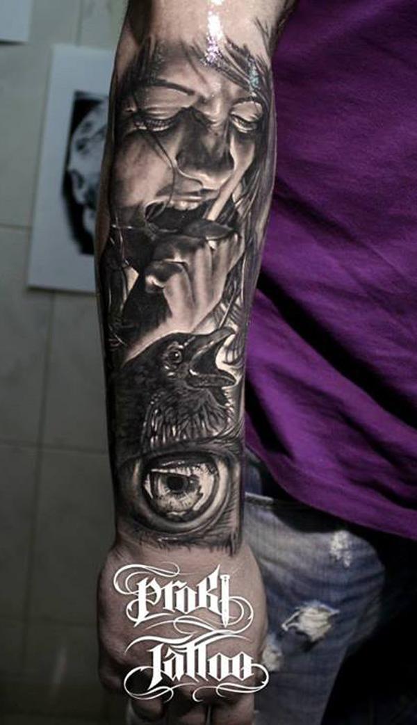 Bespoke Body Art  Darrens lower arm sleeve sleevetattoo