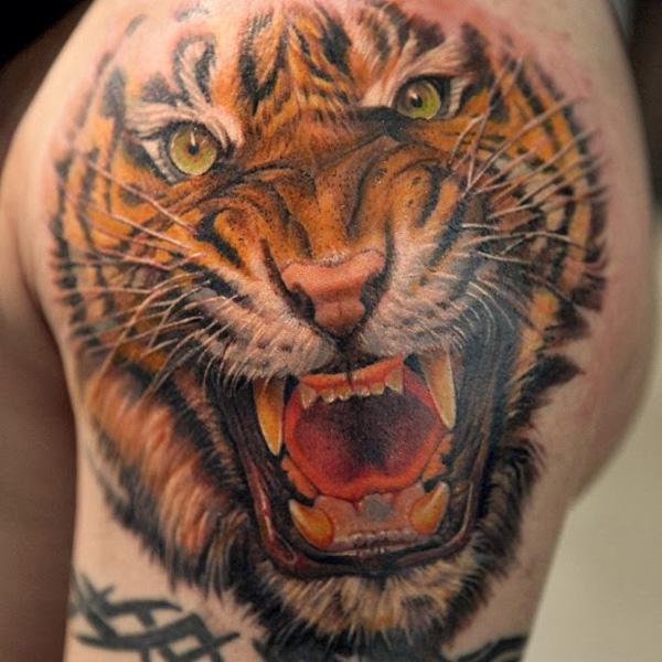 20 Excellent Tiger Tattoo Ideas For Men  Styleoholic