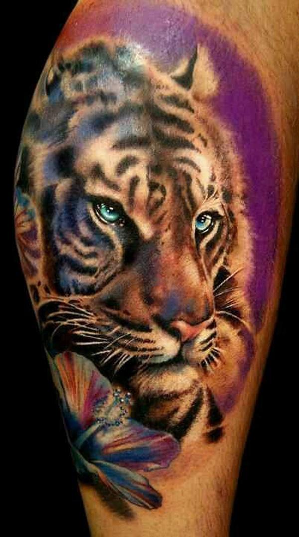 Realistic Tiger in the Jungle  Best tattoo ideas  designs  Jungle tattoo  Tiger tattoo design Wild tiger tattoo