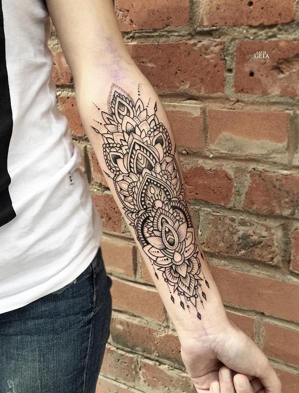 outer forearm tattoos for girls