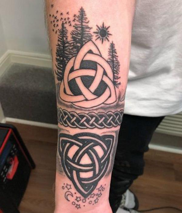Yin Yang Trinity tattoo