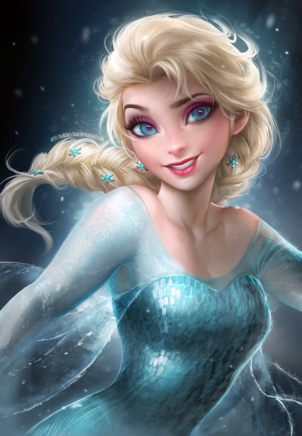 elsa_by_sakimichan