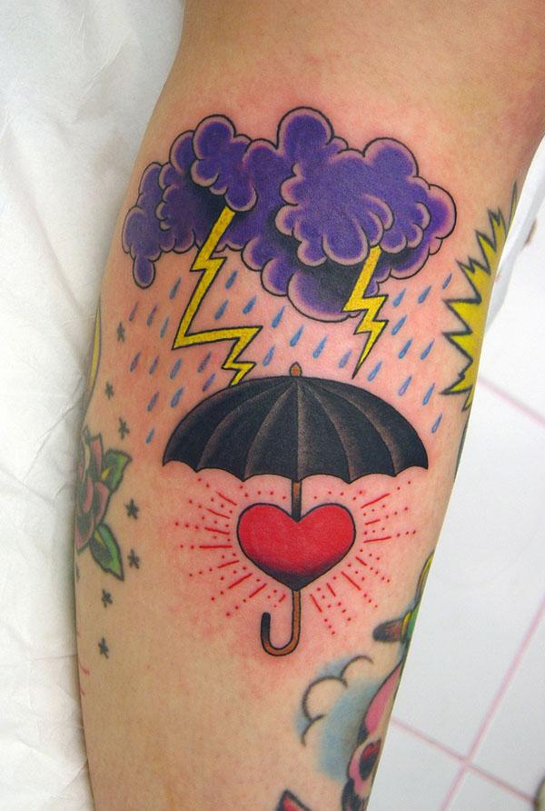 FYeahTattooscom  My crying storm cloud neck tattoo done by Conor