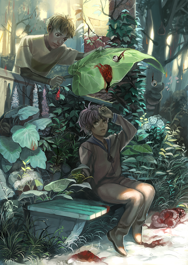 52 anime drawings-summer rain