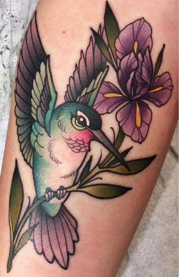 50 Flower Hummingbird Tattoo Designs  Ideas 2023 With meaning