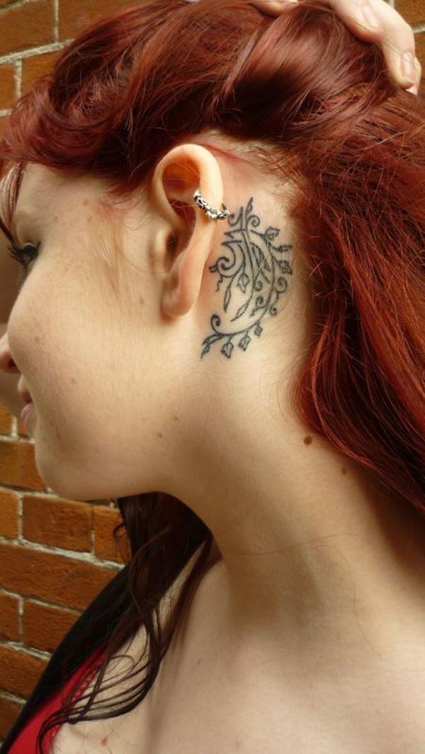 35 Minimalists Behind The Ear Tattoo Ideas You Need To Bookmark  Psycho  Tats