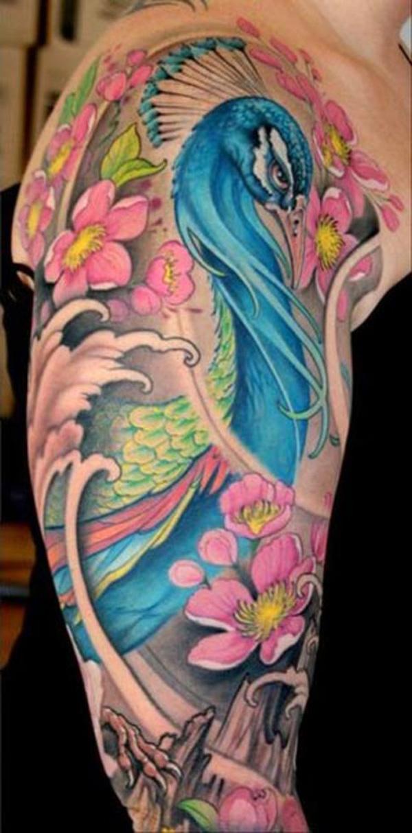 110 Beautiful Peacock Tattoos Cartoon Illustrations RoyaltyFree Vector  Graphics  Clip Art  iStock